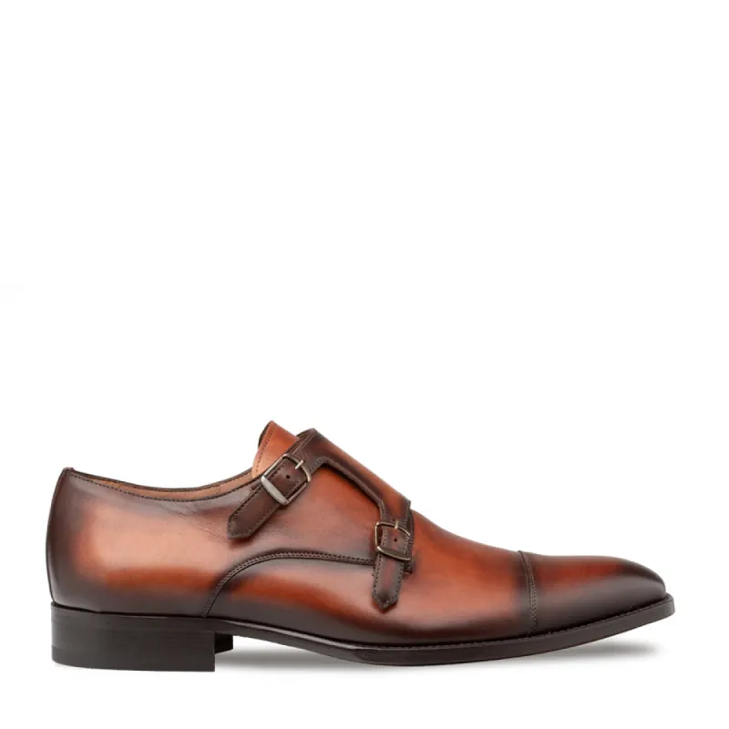 Patina Cap Toe Double Monk sold by Mezlan