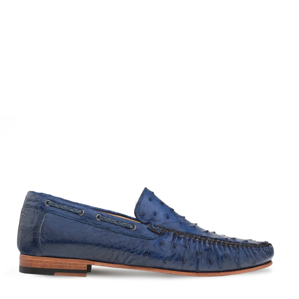 Genuine Ostrich Moccasin Slip On sold by Mezlan