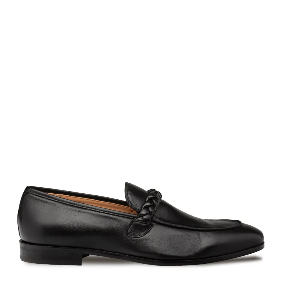 Parole Braided-Saddle Loafer sold by Mezlan