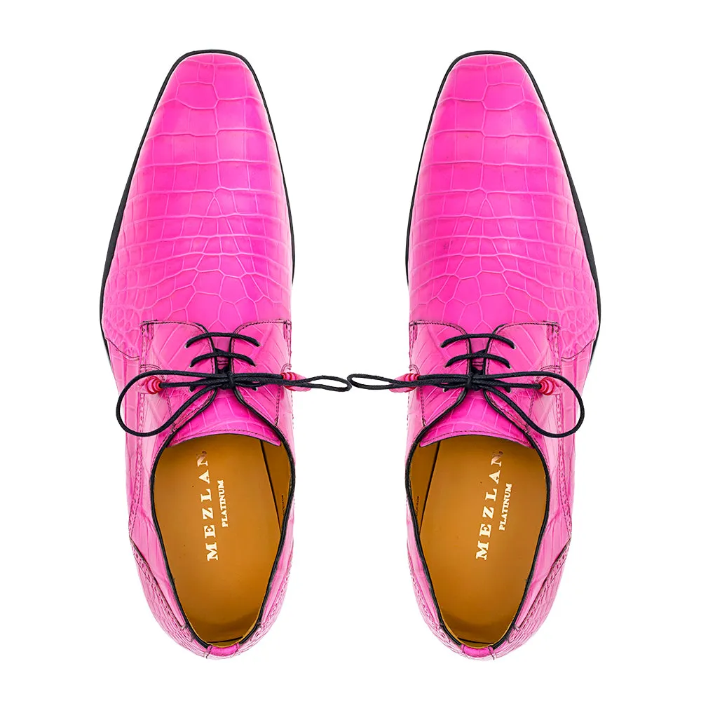 Alligator Lace Up Rose Pink sold by Mezlan product image thumbnail 4