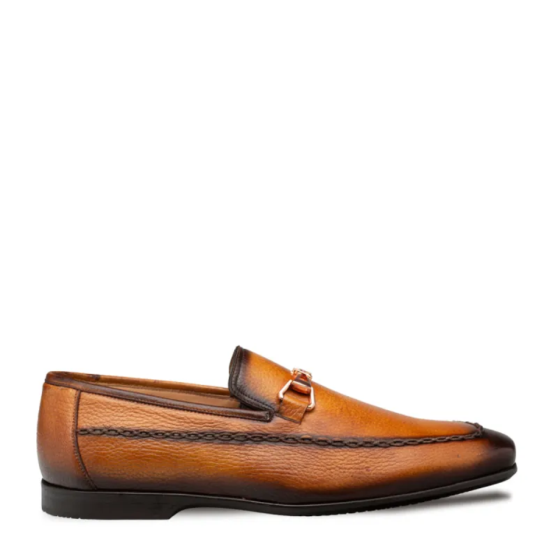 Apron Toe Deerskin Bit Loafer sold by Mezlan
