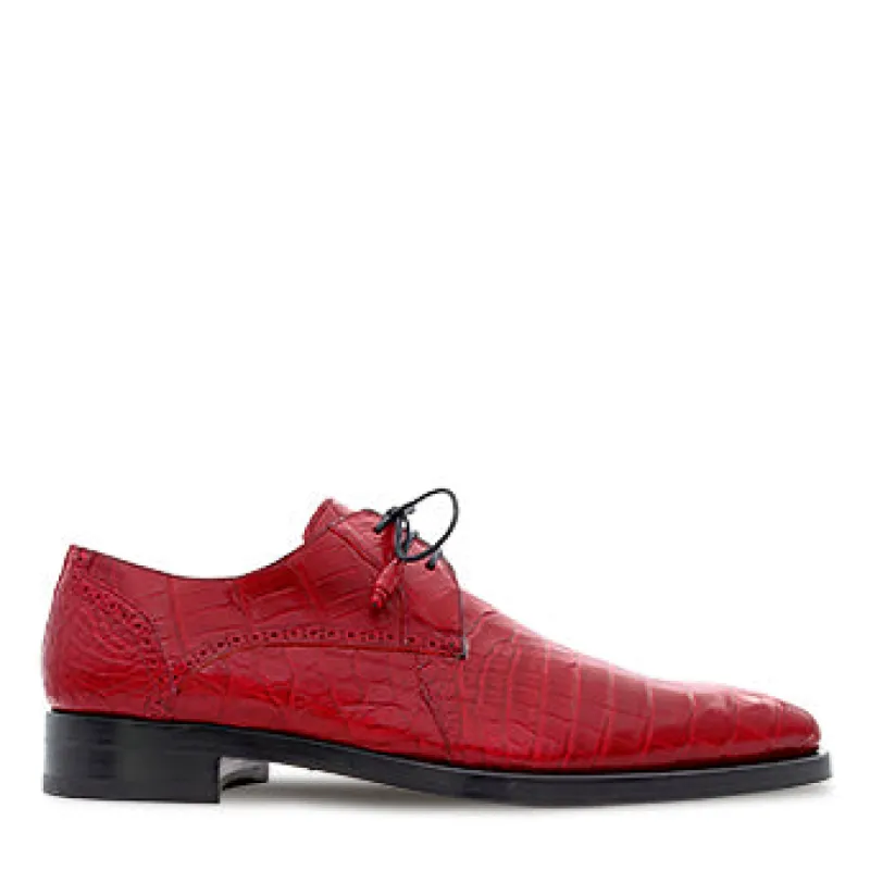 Alligator Lace Up Cherry sold by Mezlan