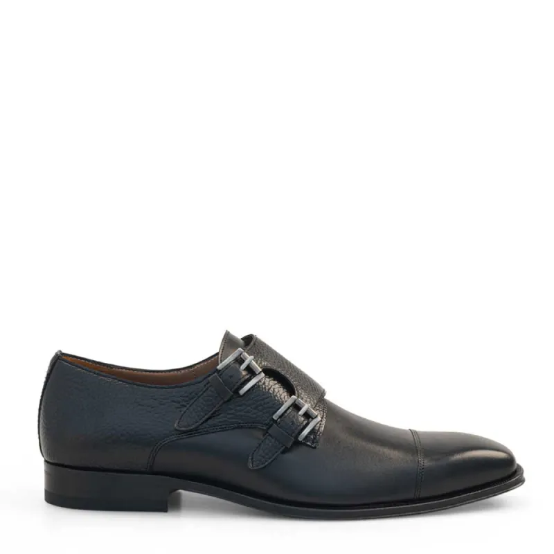 20995 Dual-Texture Double Monk Strap sold by Mezlan