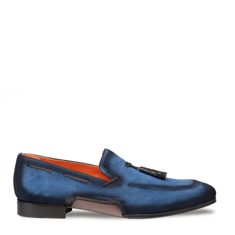 Pavese Suede Tassled Slip On sold by Mezlan
