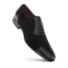 Ostrich Paw/Suede Oxford sold by Mezlan