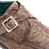Ostrich Monk Strap sold by Mezlan