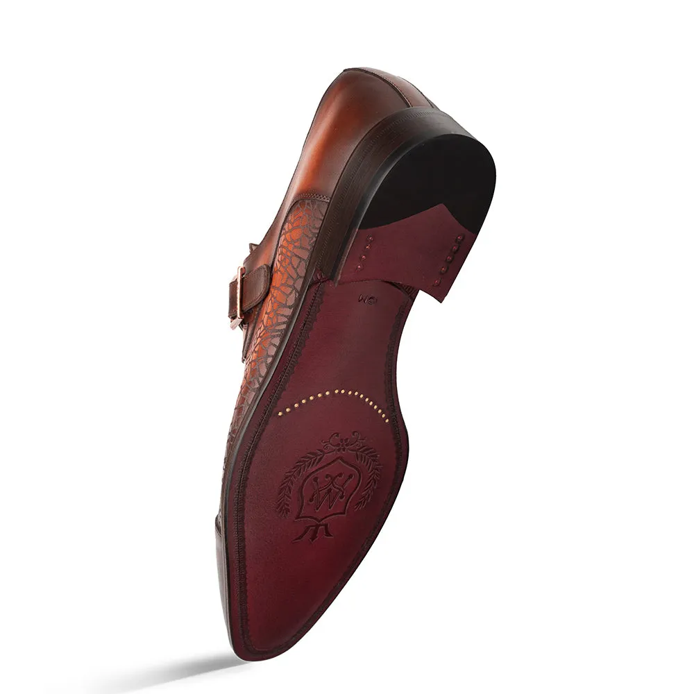 Laser-Print Calf Monk Strap sold by Mezlan product image thumbnail 3