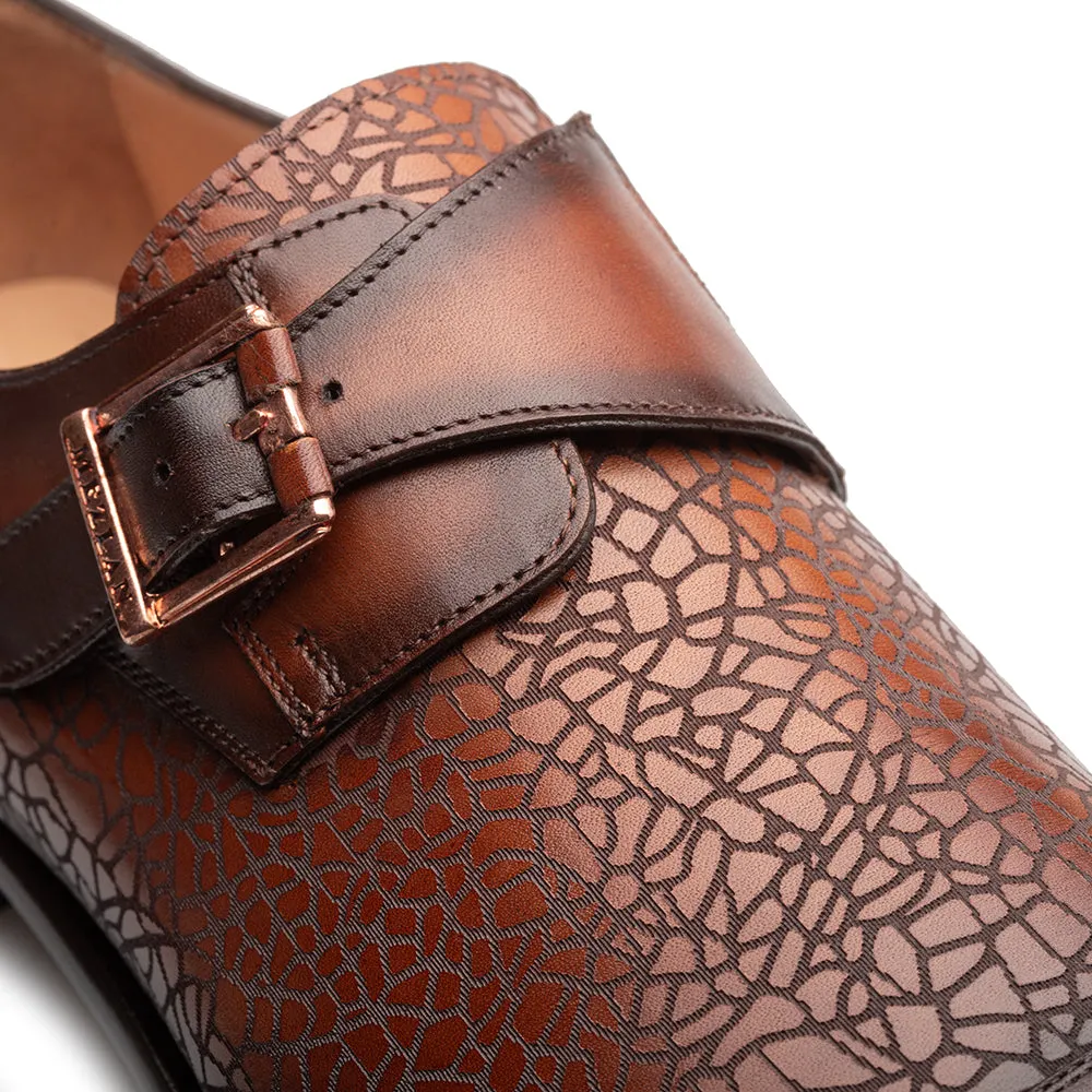 Laser-Print Calf Monk Strap sold by Mezlan product image thumbnail 4