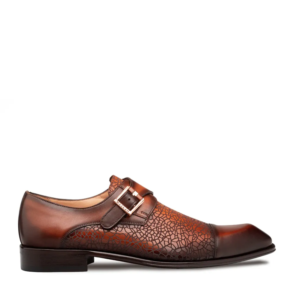 Laser-Print Calf Monk Strap sold by Mezlan