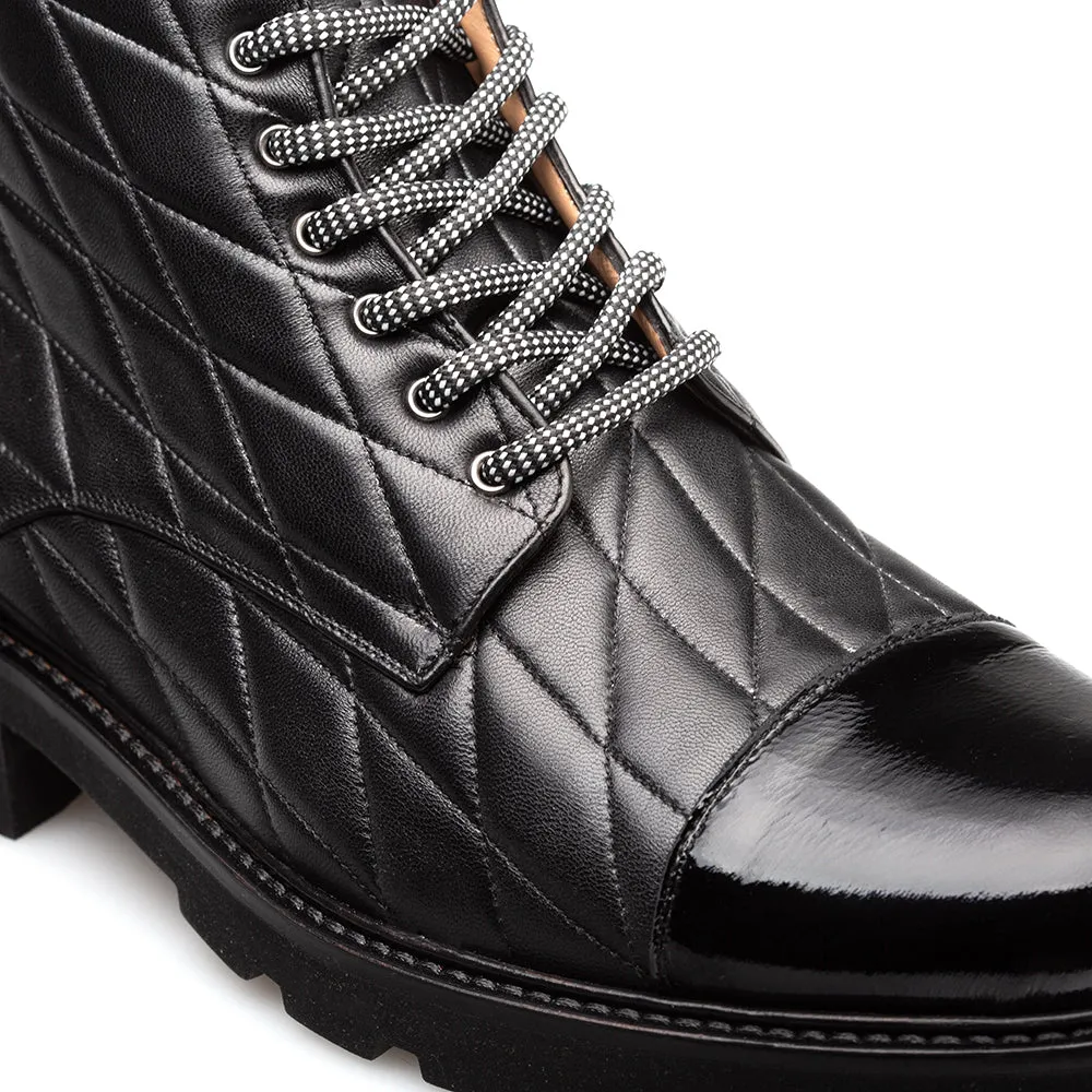 Quilted Military Lace-Up Boot sold by Mezlan product image thumbnail 4