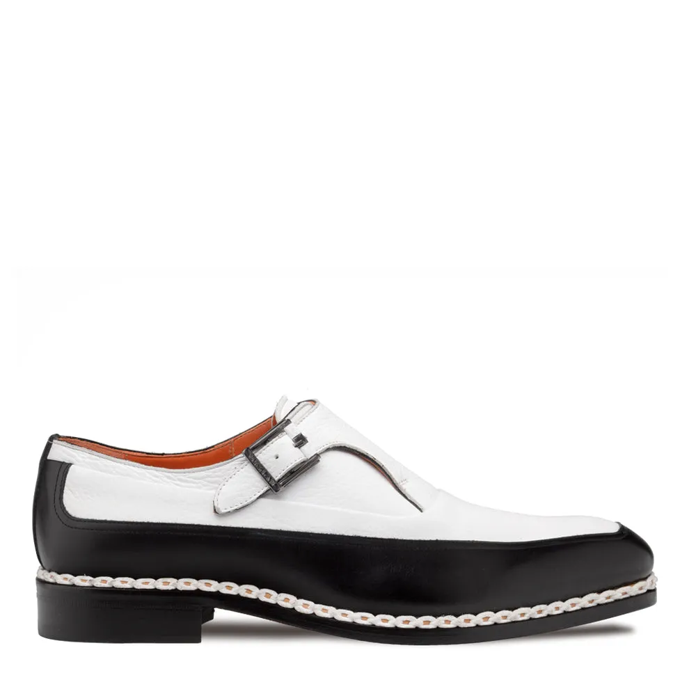 Cadena Two-Tone Monk Strap sold by Mezlan