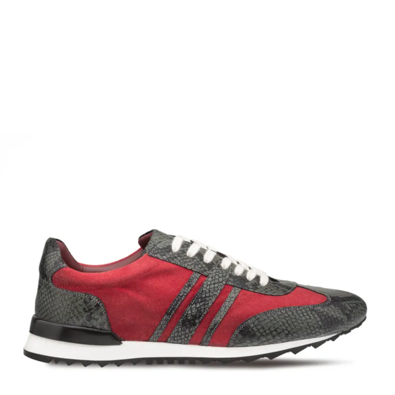 Two-Tone Textured Trainer sold by Mezlan