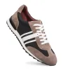 Tri-Tone Suede Trainer sold by Mezlan