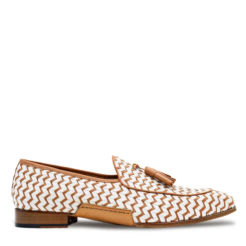 Sants Woven Two-Toned Slip On sold by Mezlan