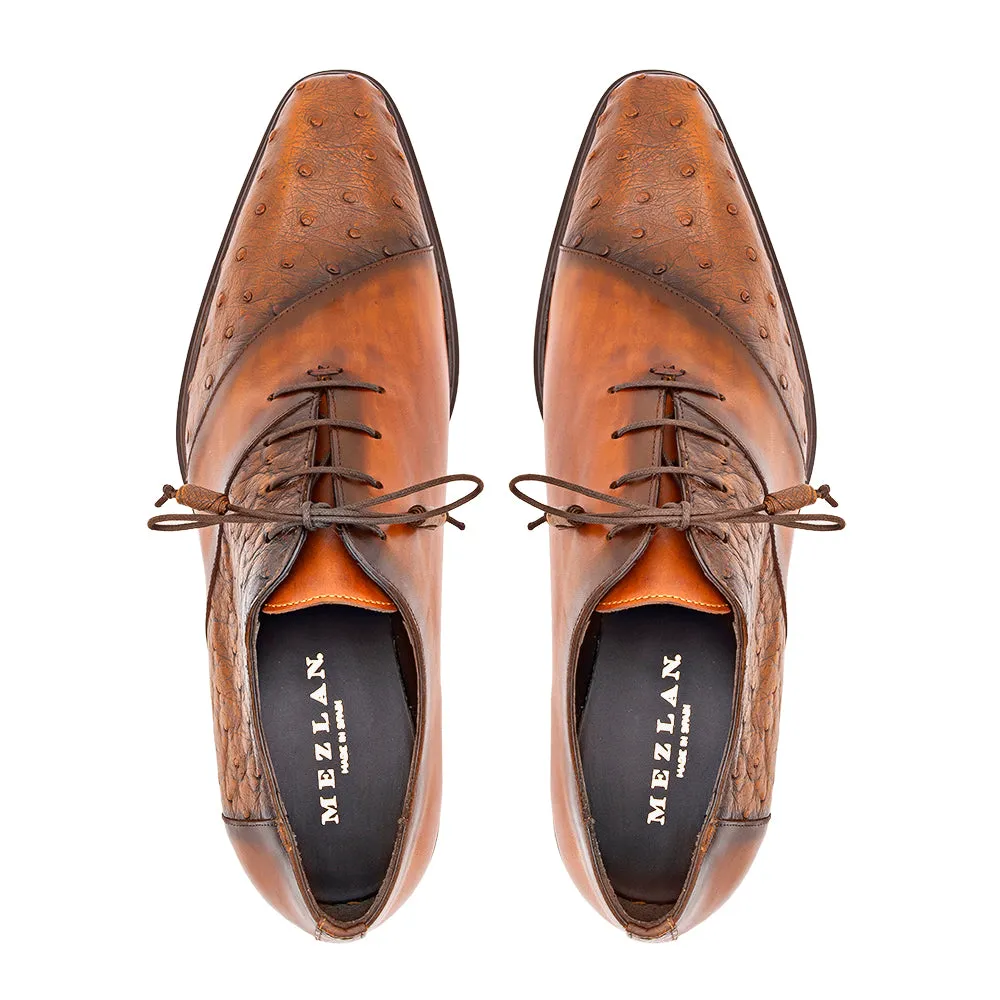 Bi-Tonal Ostrich/Calf Oxford sold by Mezlan product image thumbnail 4