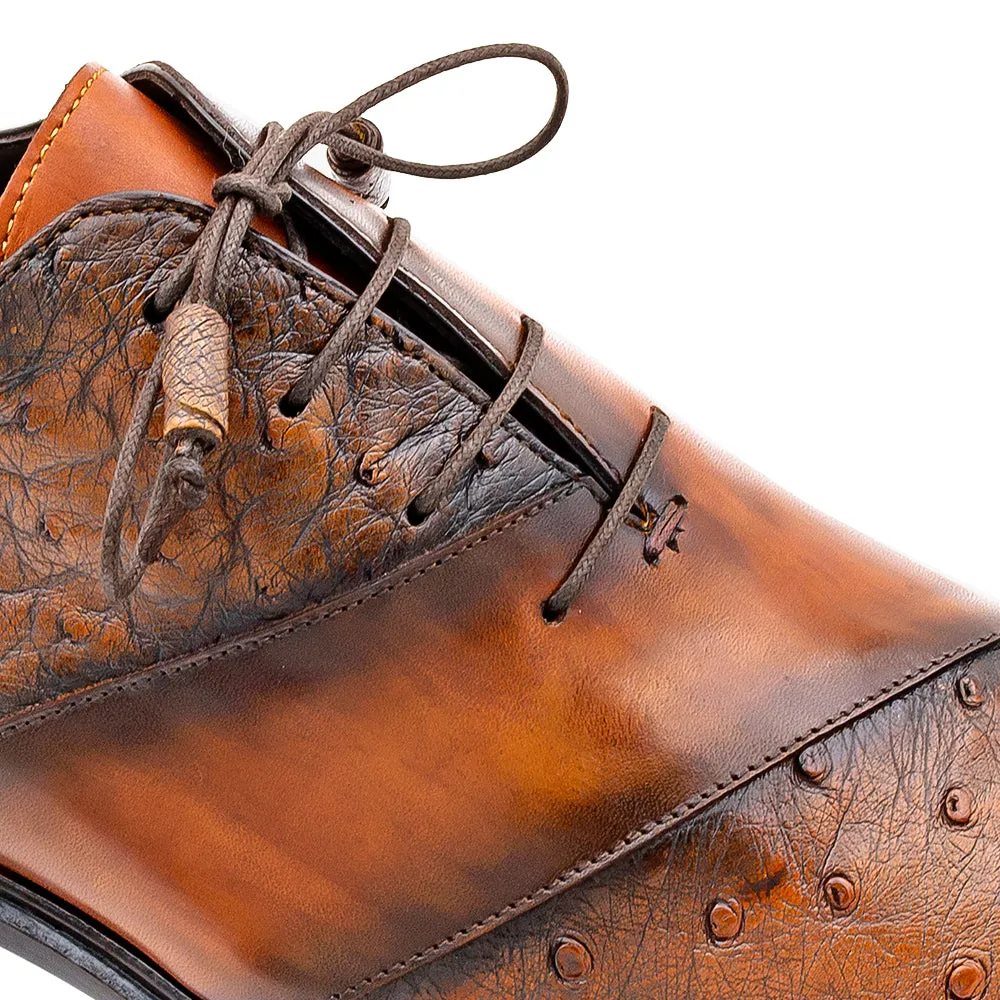 Bi-Tonal Ostrich/Calf Oxford sold by Mezlan product image thumbnail 5