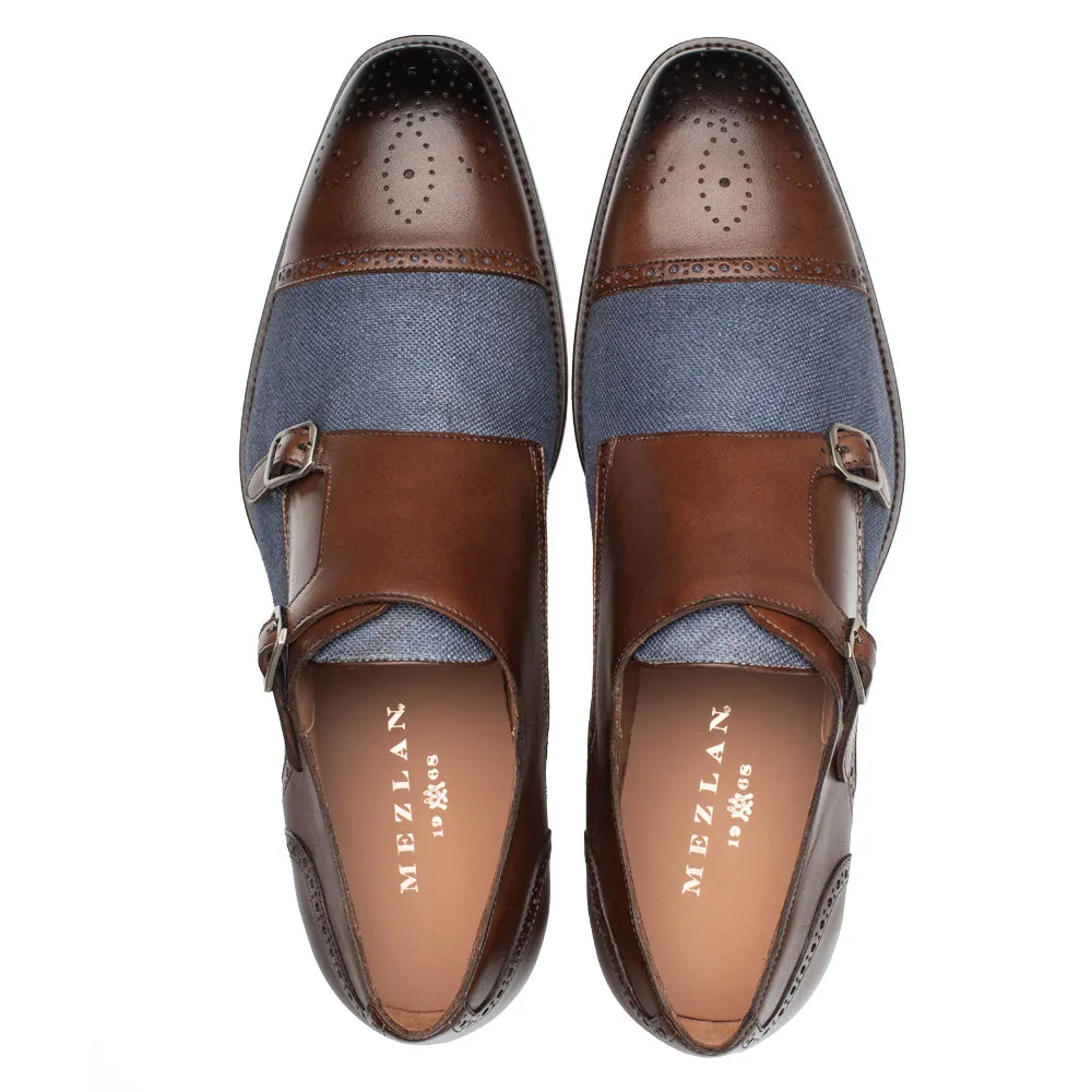 Calf/Linen Cap Toe Double Monk sold by Mezlan product image thumbnail 5