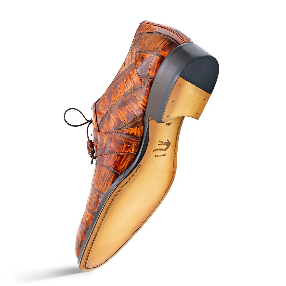 Hi-Shine Alligator Lace Up sold by Mezlan product image thumbnail 3