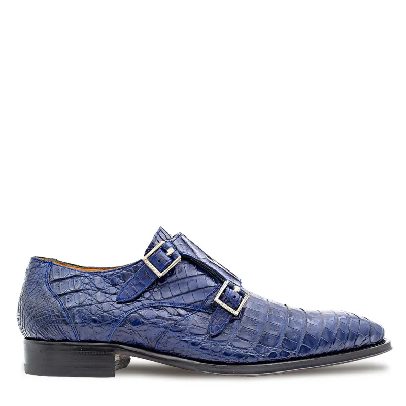 Crocodile Double Monk Strap sold by Mezlan