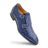 Crocodile Double Monk Strap sold by Mezlan