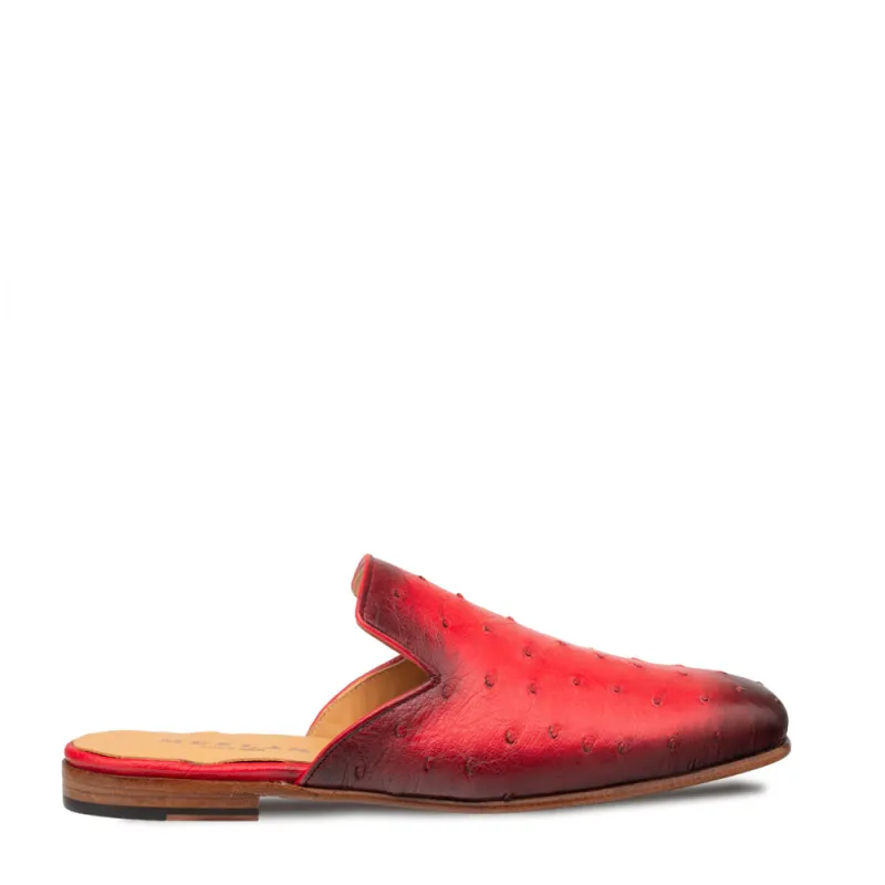 Ostrich Mule sold by Mezlan