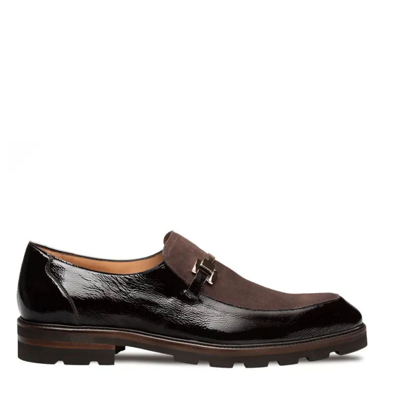 Valone Hi-Shine/Suede Lug Slip On sold by Mezlan