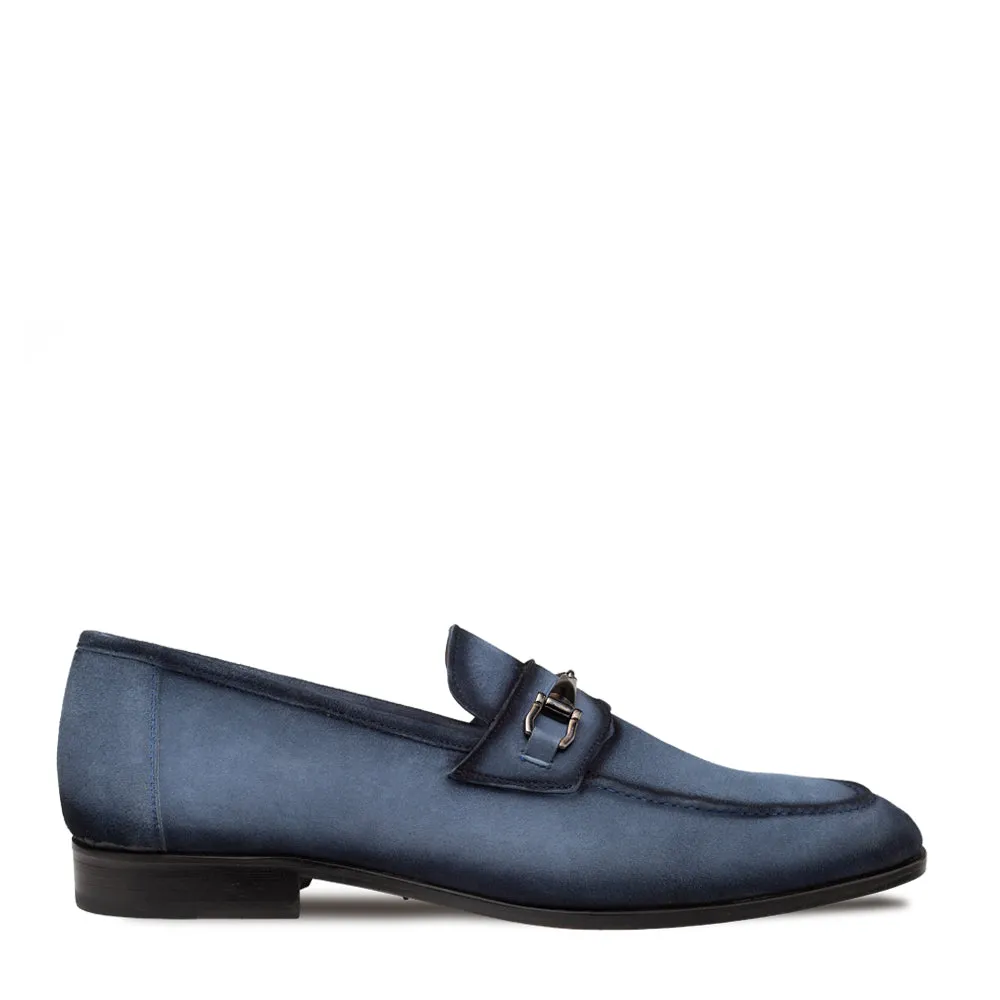 Bracco Suede Ornament Loafer sold by Mezlan
