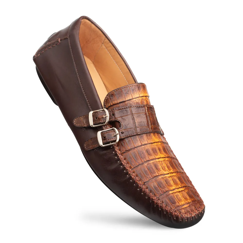 Crocodile/Calf Double Buckle Moc sold by Mezlan product image thumbnail 2