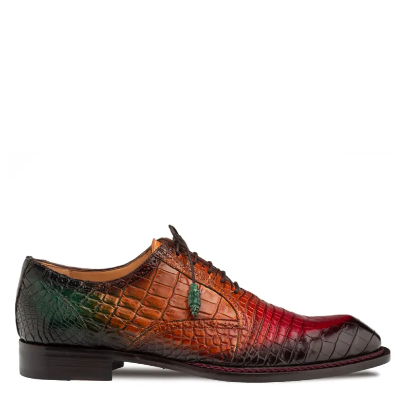 Marble Multi Tone Alligator Oxford sold by Mezlan