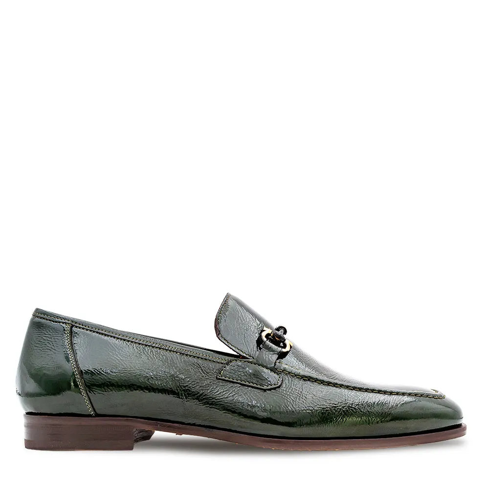 Shiny Calf Ornament Loafer sold by Mezlan