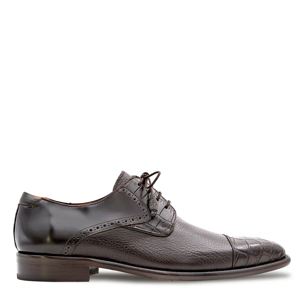 Alligator/Calf Cap Toe Derby sold by Mezlan product image thumbnail 2