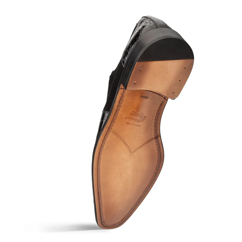 Alligator/Suede Oxford sold by Mezlan product image thumbnail 3