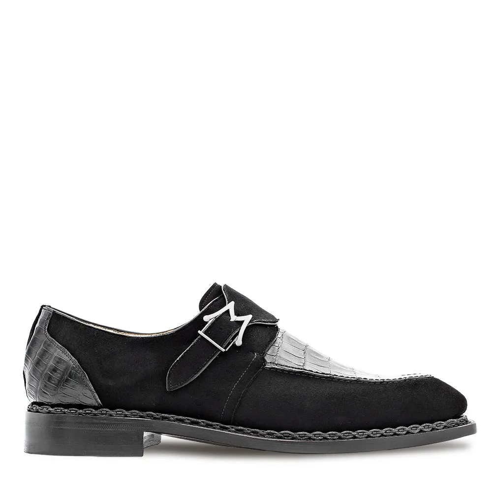 Suede/Crocodile Monk Strap sold by Mezlan product image thumbnail 2
