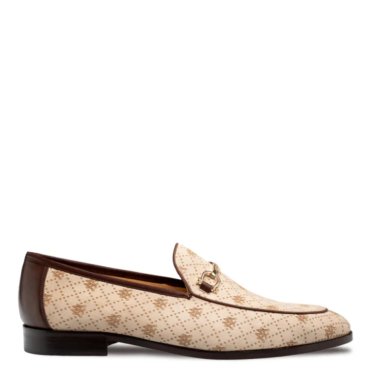 Printed Suede Ornament Loafer made by Mezlan