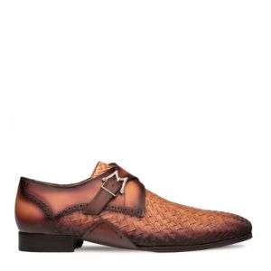Woven Leather Monk Strap sold by Mezlan