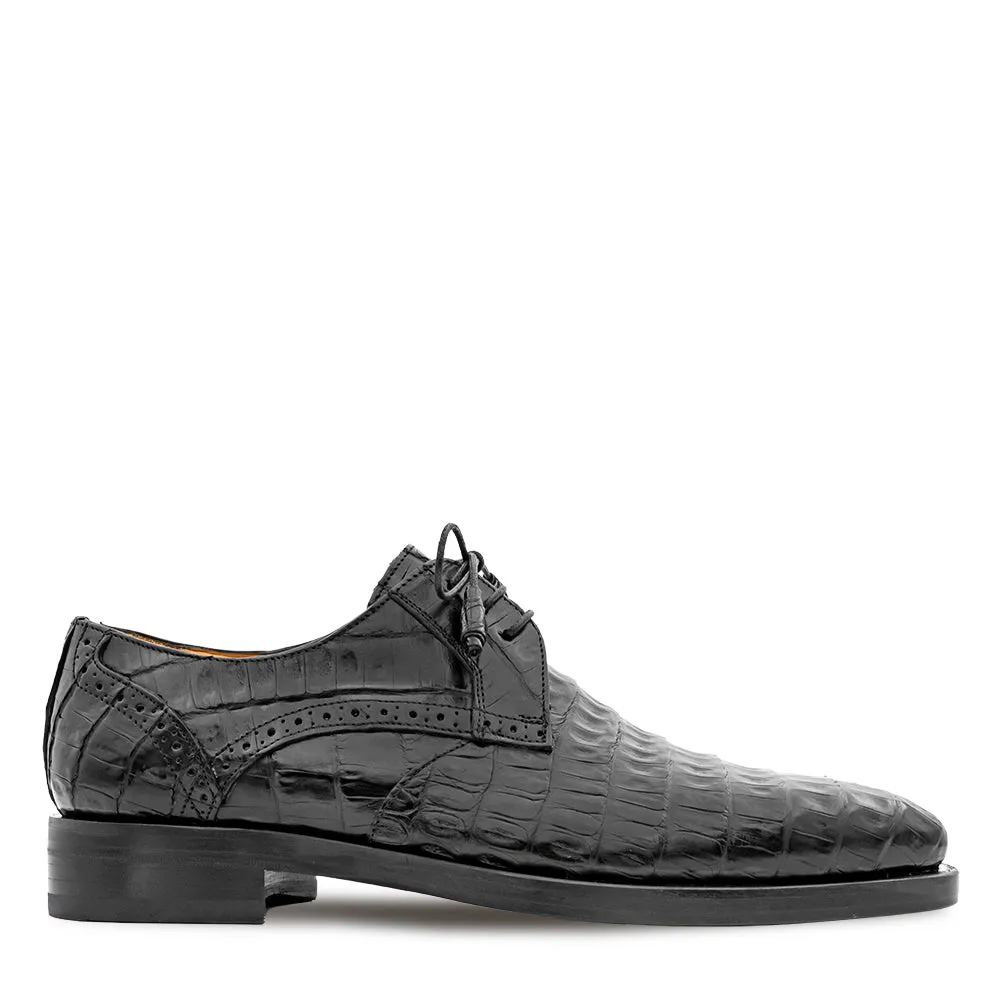Golfo Plain Toe Crocodile Derby sold by Mezlan