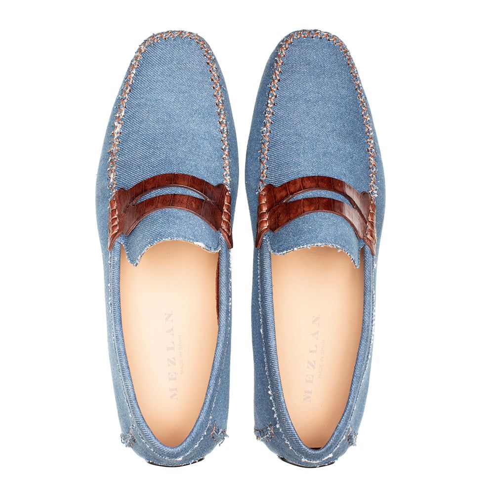 Denim/Crocodile Driver sold by Mezlan product image thumbnail 5