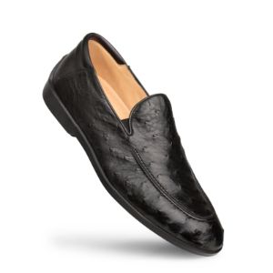 Ostrich Rubber Sole Loafer sold by Mezlan