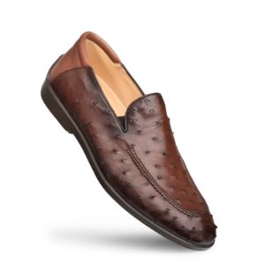 Ostrich Rubber Sole Loafer sold by Mezlan