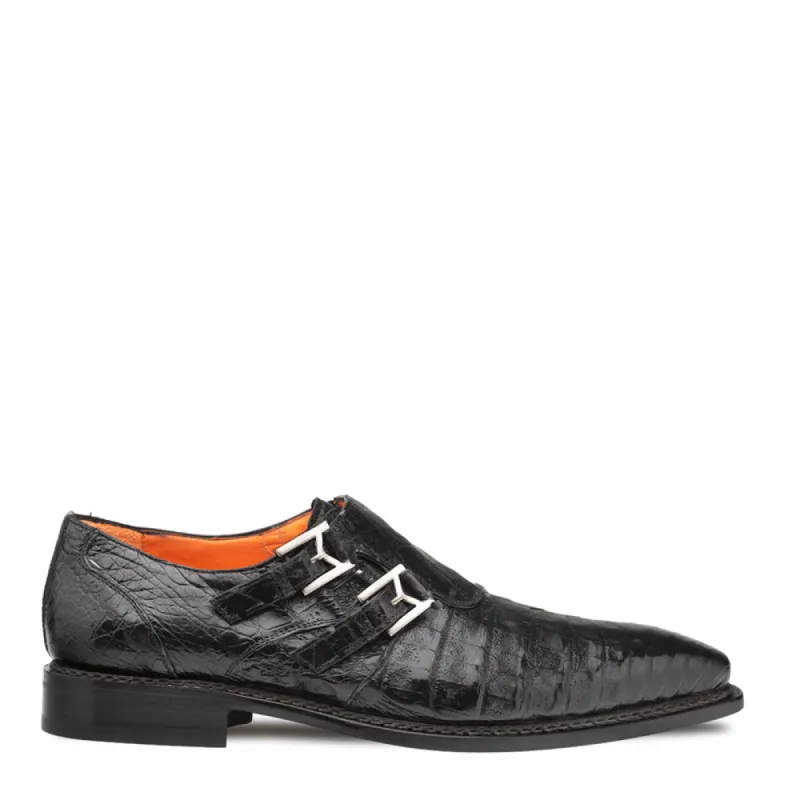 Jerez Croc Double Monk Strap sold by Mezlan