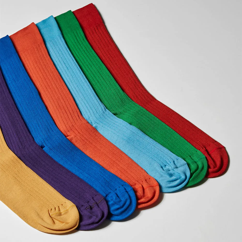 MZ62-FASH Fashion Colors Sock Seven Pack sold by Mezlan product image thumbnail 2