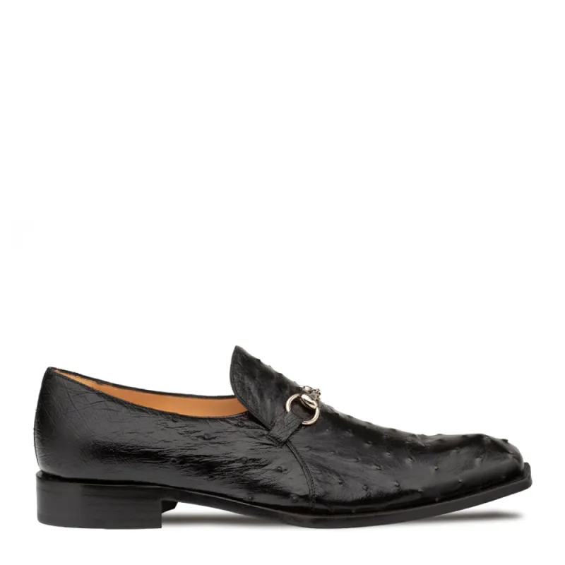 Ostrich Asymmetric Ornament Slip On sold by Mezlan