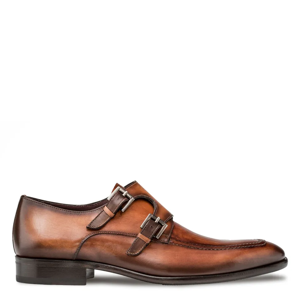Leather Double Monk Strap sold by Mezlan