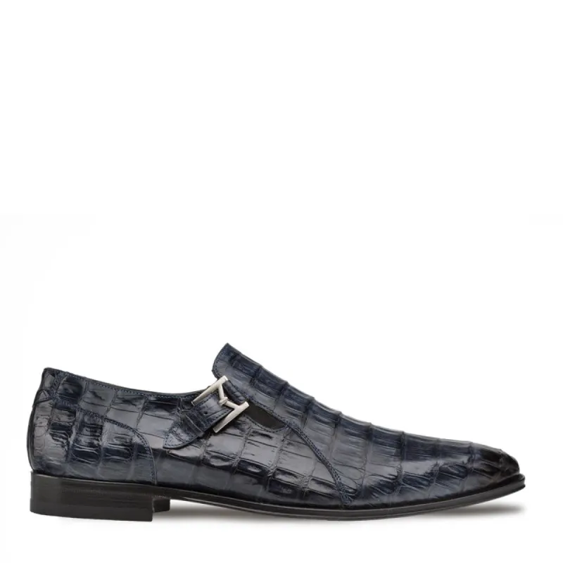 CROCODILE GORE MONK STRAP sold by Mezlan