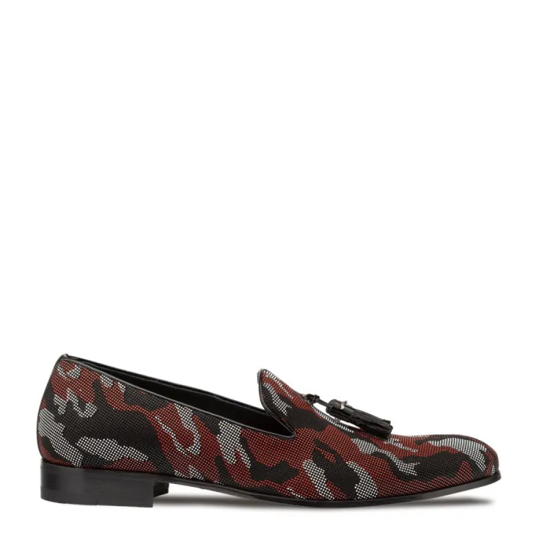 Camo-Fabric Tassel Pump sold by Mezlan