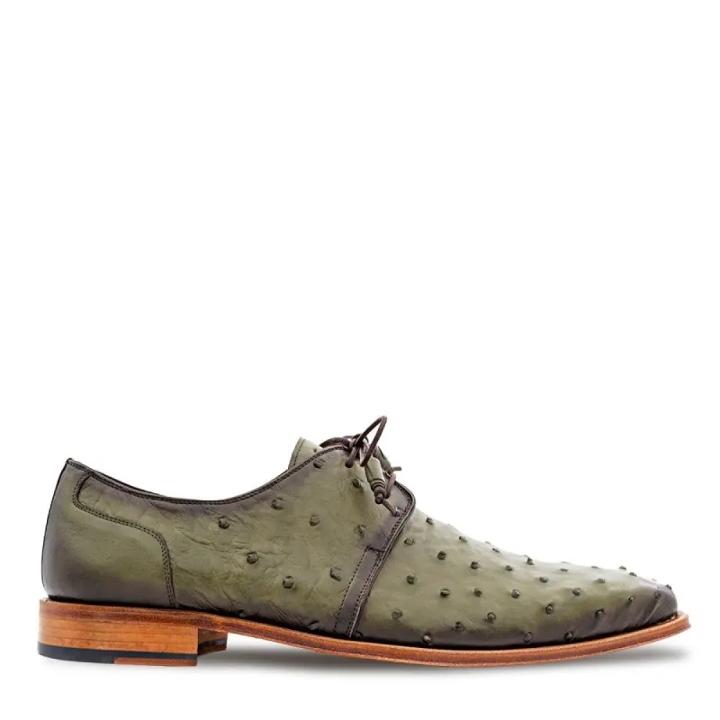 Plain Toe Derby Genuine Ostrich with Tassels sold by Mezlan