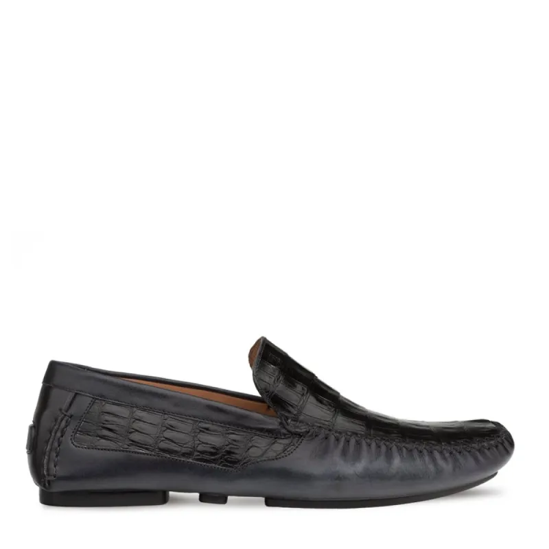 Crocodile/Leather Driving Moccasin sold by Mezlan