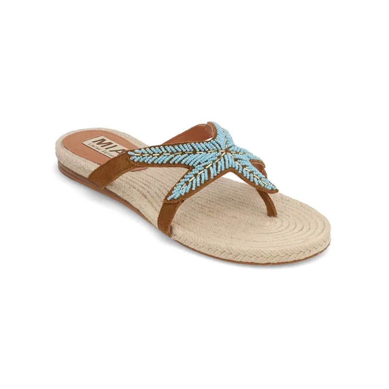 ATHINA - COGNAC MULTI made by Mia Shoes