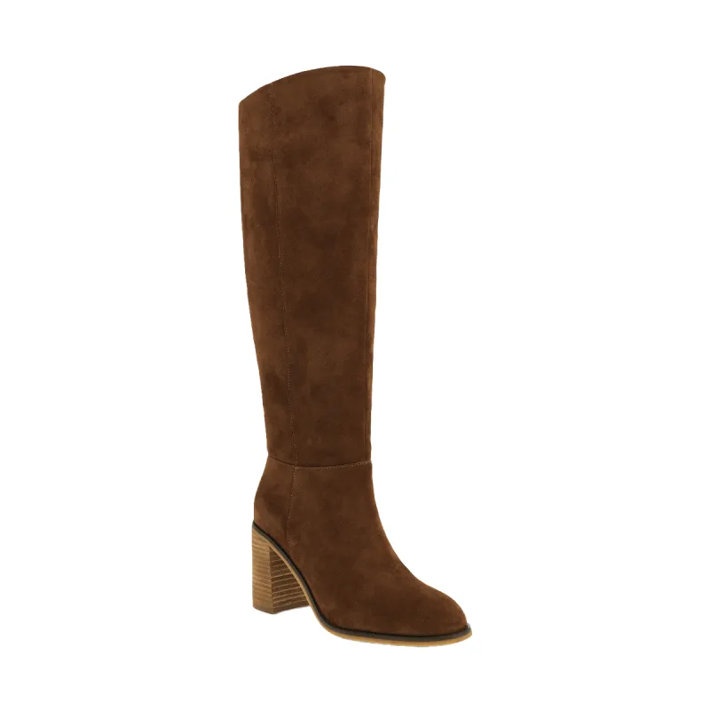 LANDEN - COGNAC SUEDE made by Mia Shoes