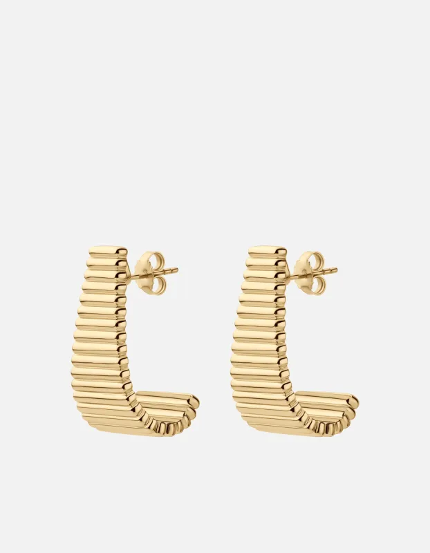 Nia Earrings, Gold Plated sold by Miansai